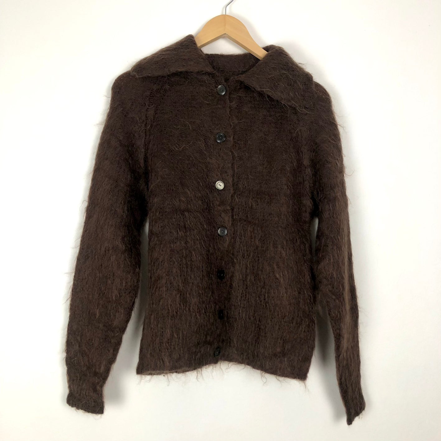 Vintage Mohair Like Button Knit