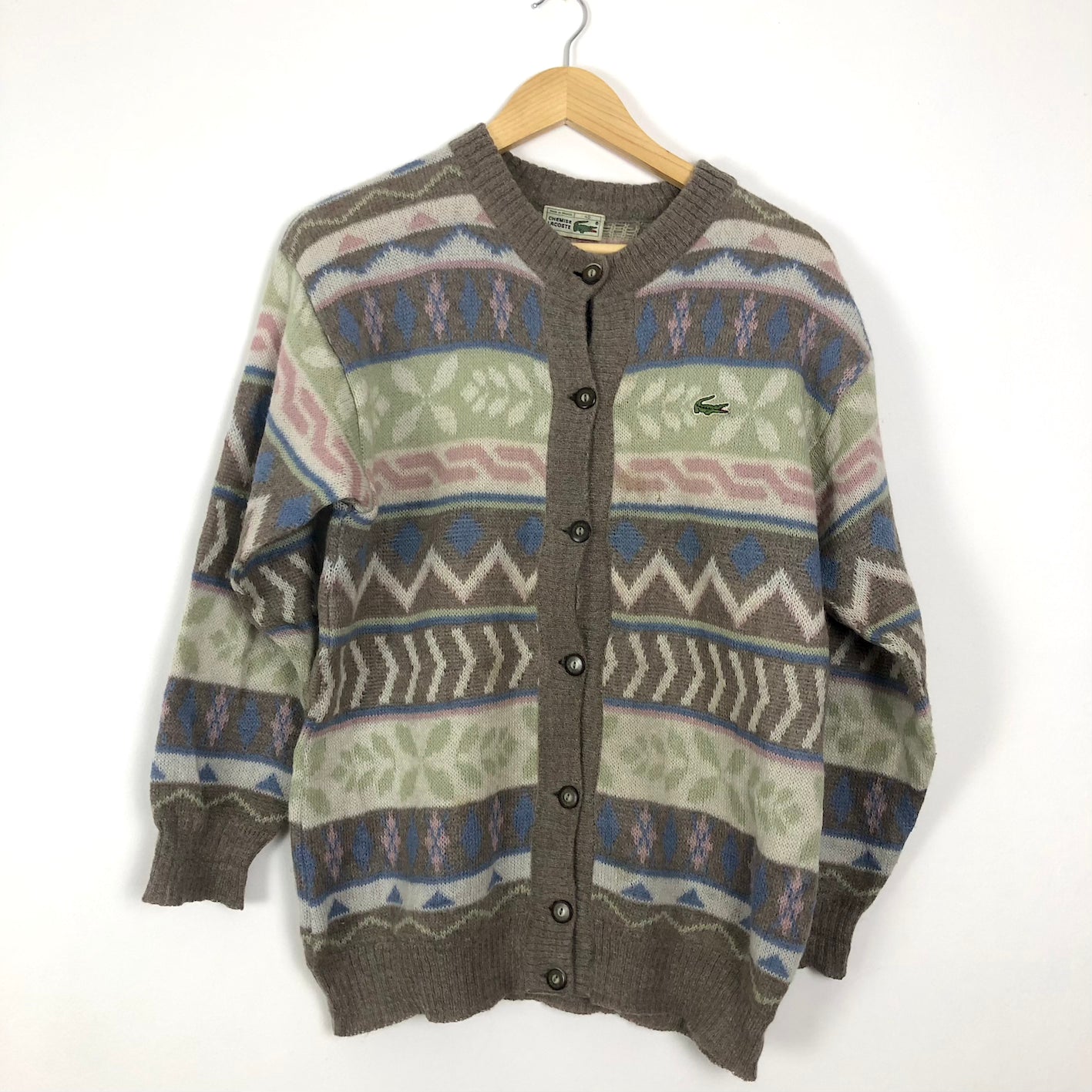 Vintage “Chemise Lacoste” Cardigan (Size 40)