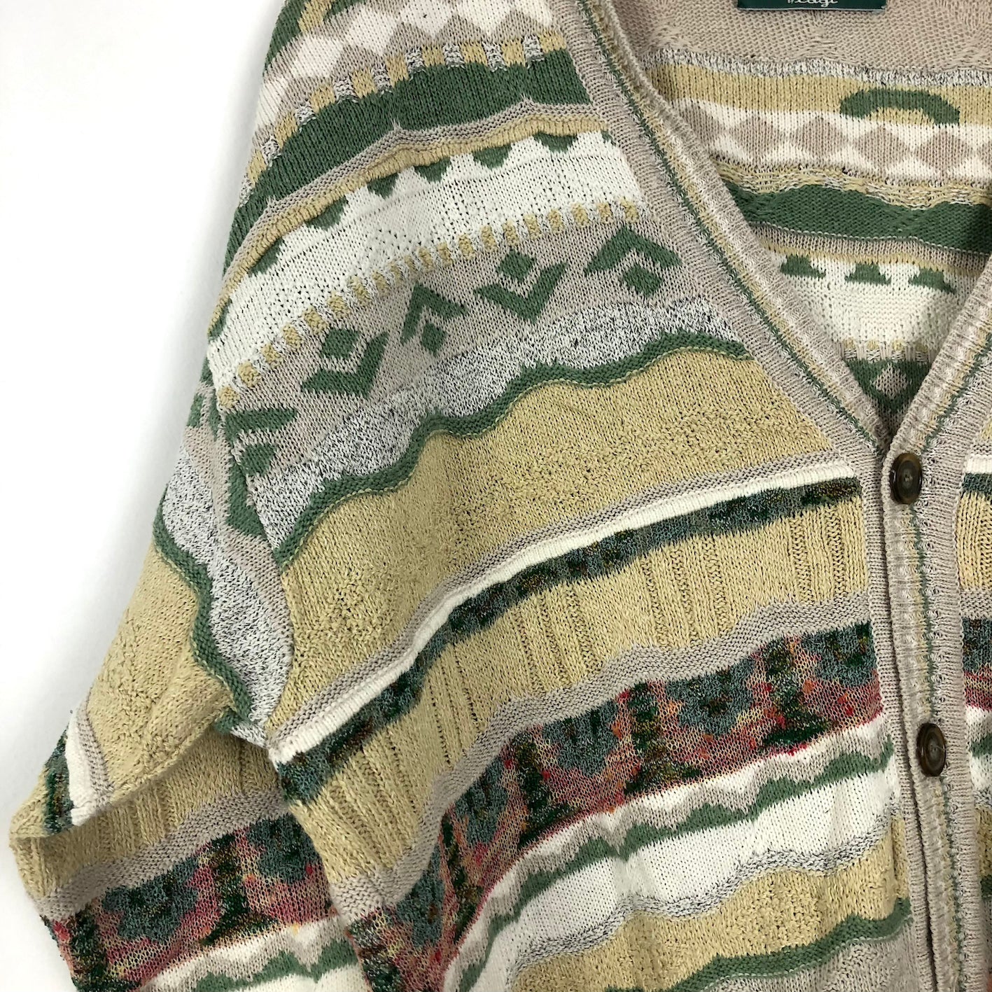 Vintage “Jimmy Free” Coogi Like Cardigan