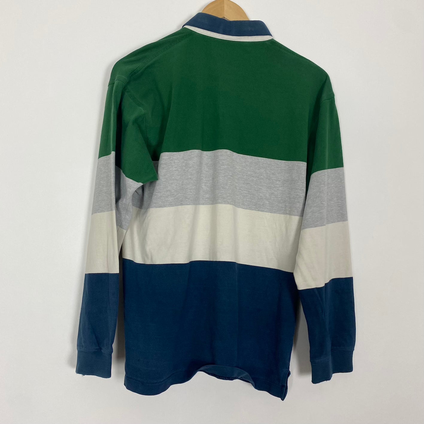 Vintage “Chemise Lacoste” Border Polo Shirts (S)