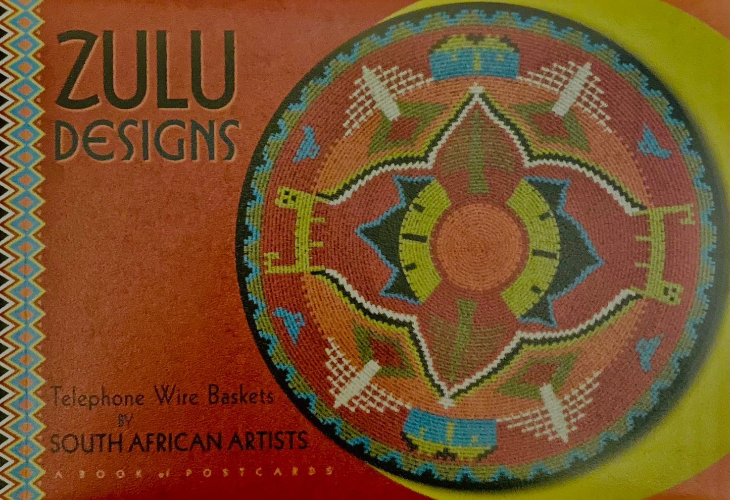 Zulu Designs Telephone Wire Baskets by South African Artists Cards